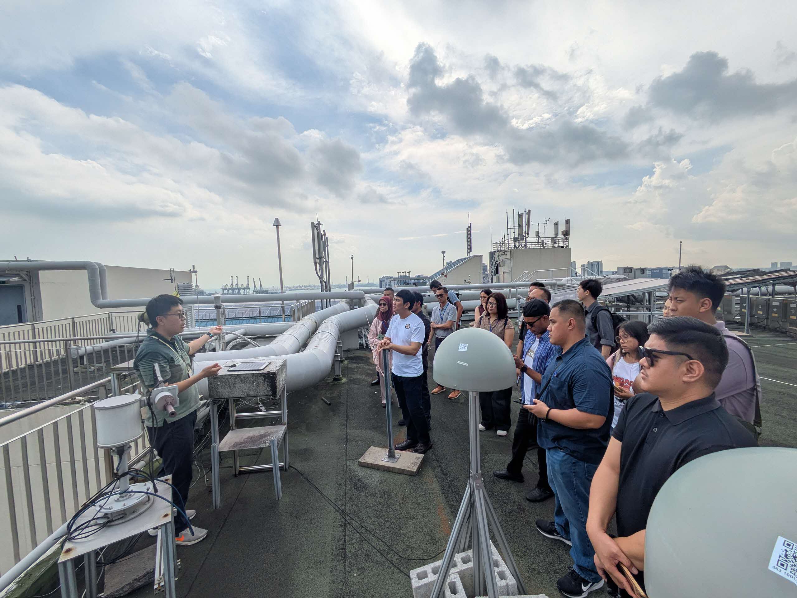 Figure 3: CRISP staff giving the participants a tour of their facilities.
